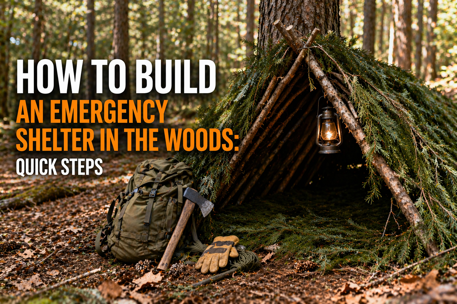 How to Build an Emergency Shelter in the Woods: Quick Steps